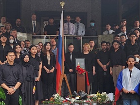 On memorial ceremony in honor of the victims of the Crocus City Hall terrorist attack On memorial ceremony in honor of the victims of the Crocus City Hall terrorist attack